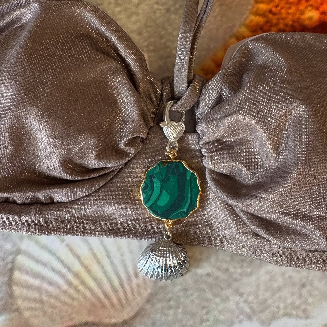 Fresh Green Shell Bikini Charm