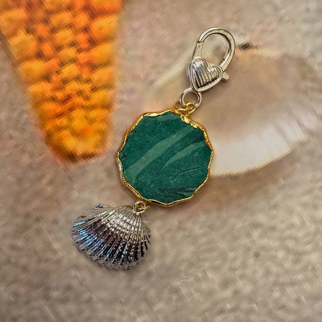 Fresh Green Shell Bikini Charm
