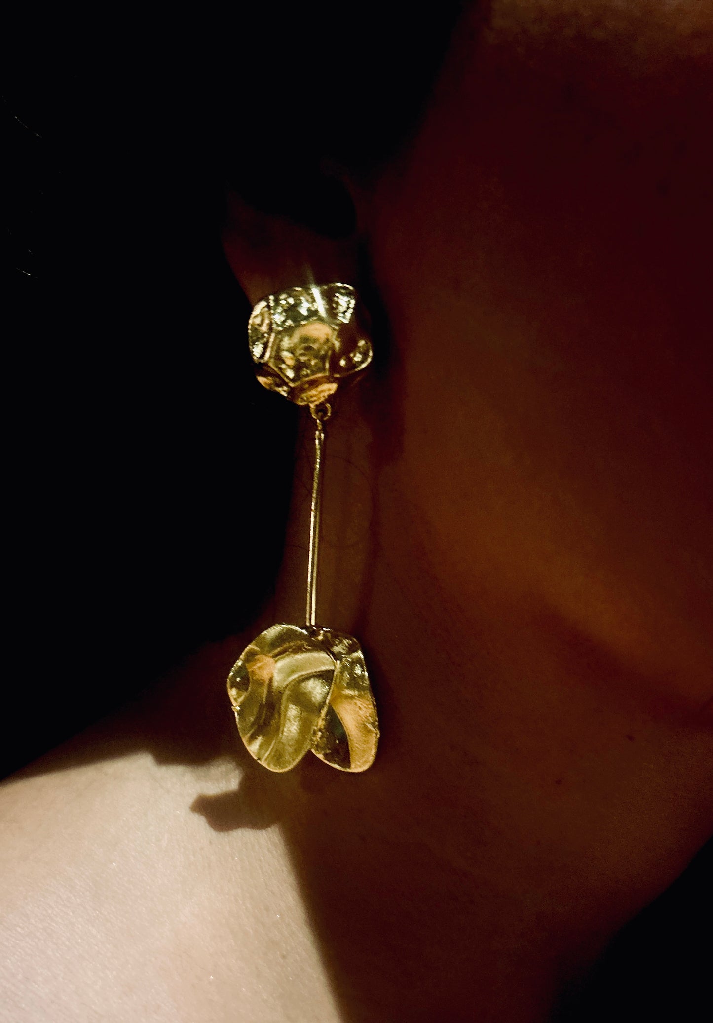 Petals in Gold Earrings