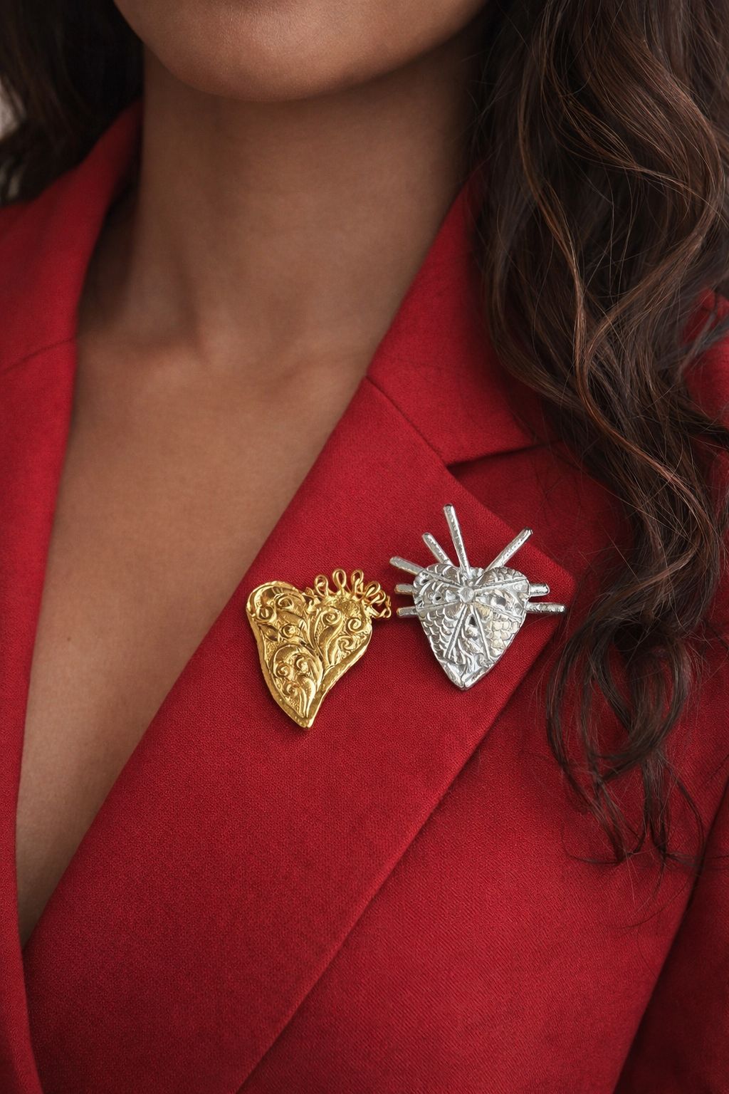 Radiant Heart Brooch