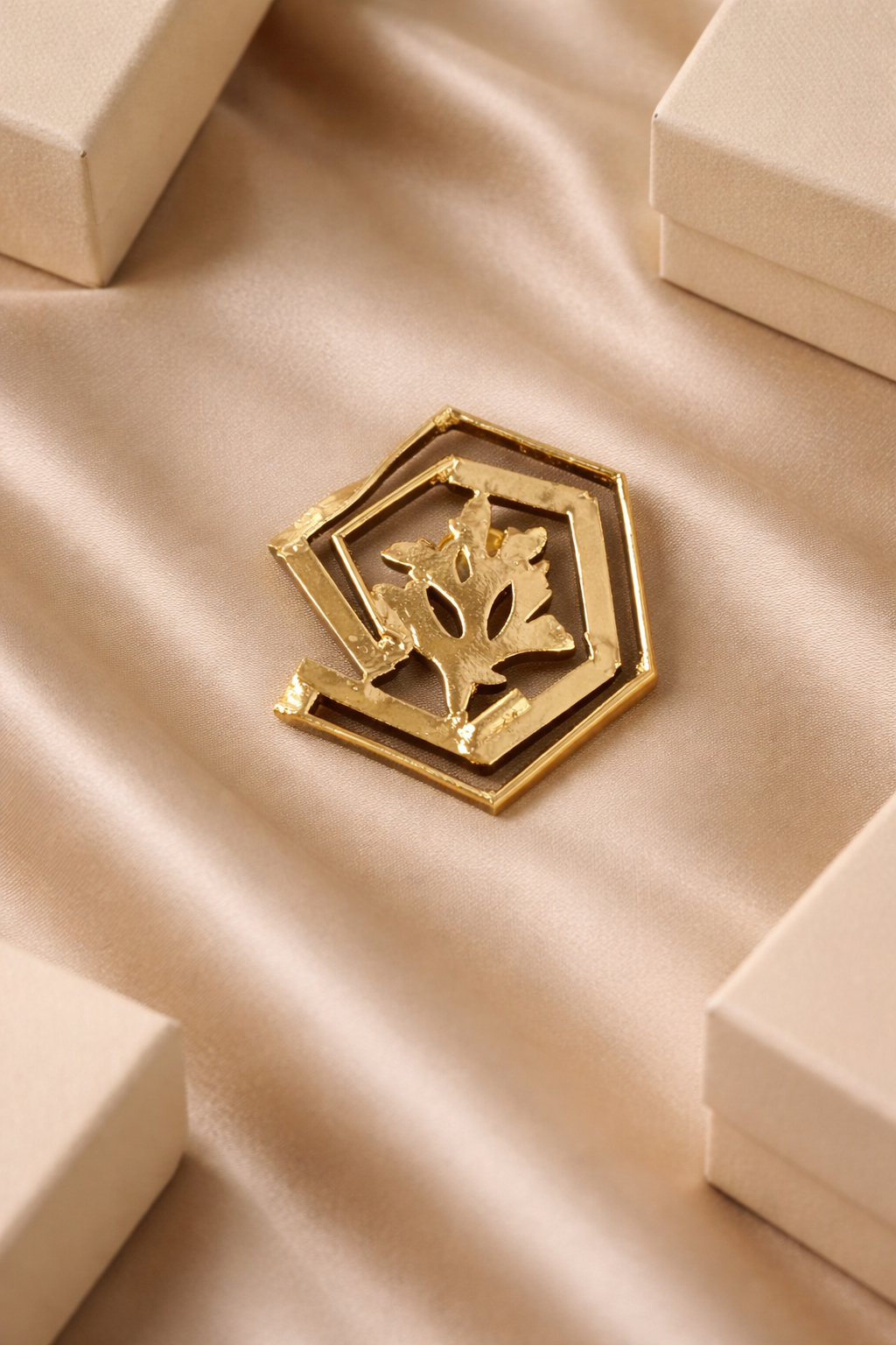 Root Hexa Brooch