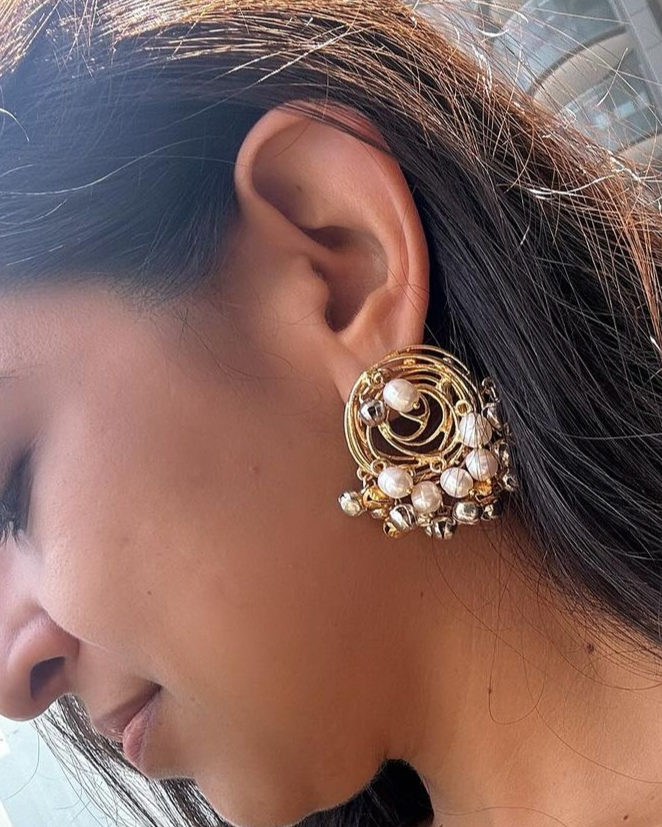 Twirl ghughri earrings