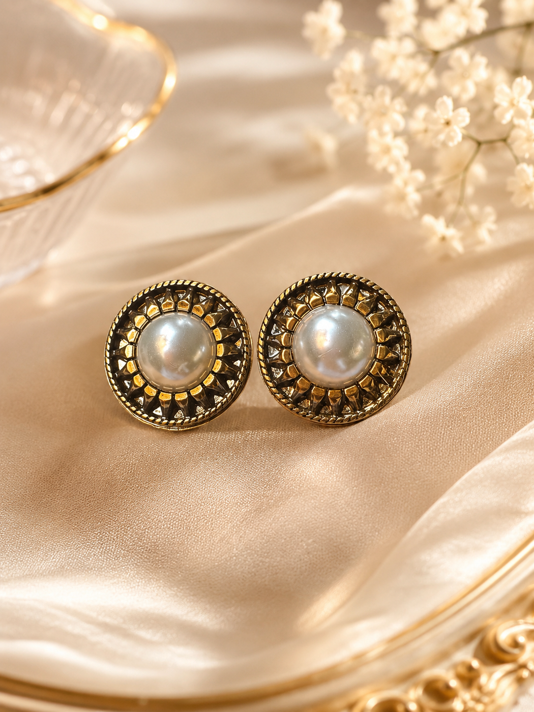 Solo Pearl Studs