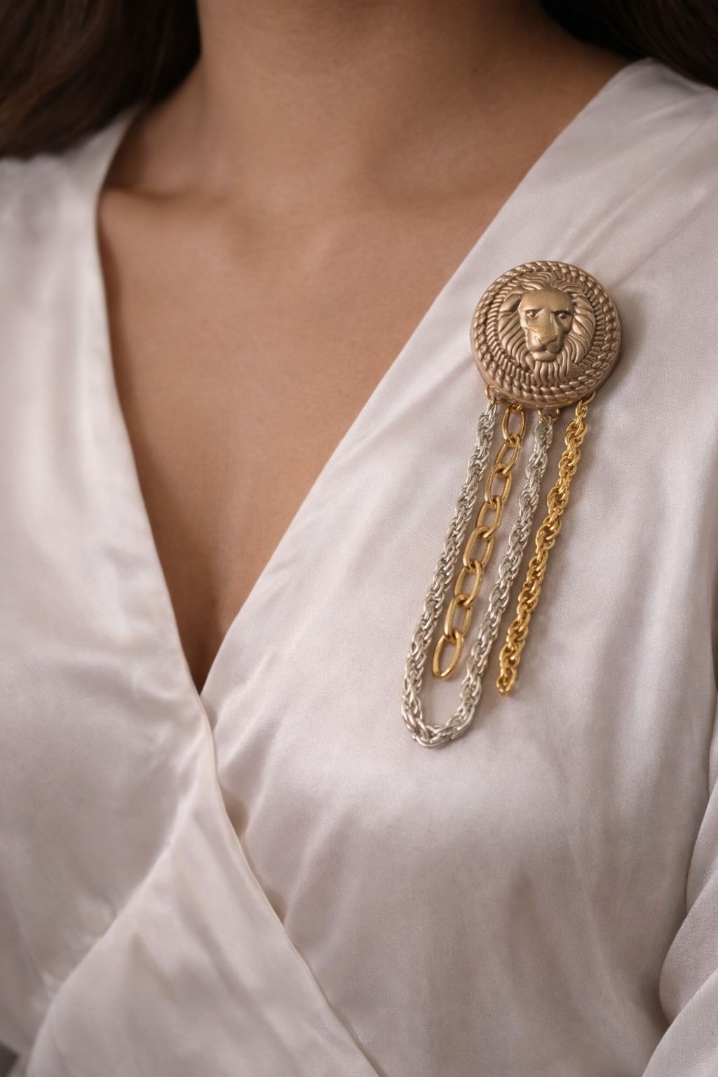 The Lion’s Emblem Brooch