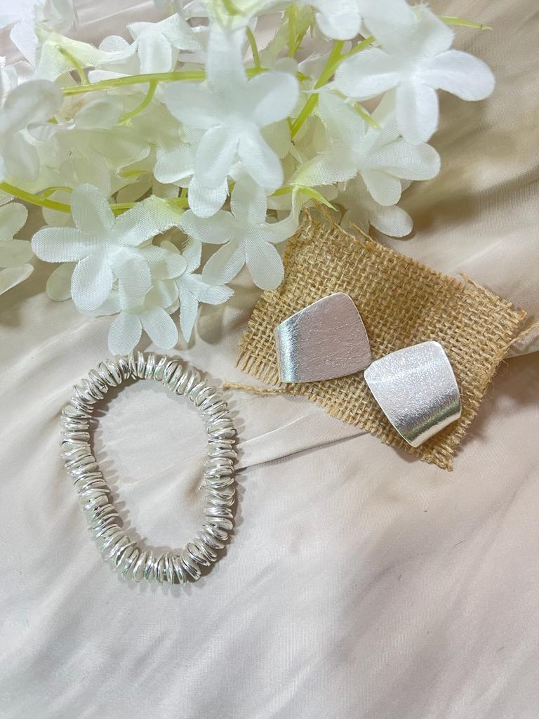 Silver Washer Bracelet