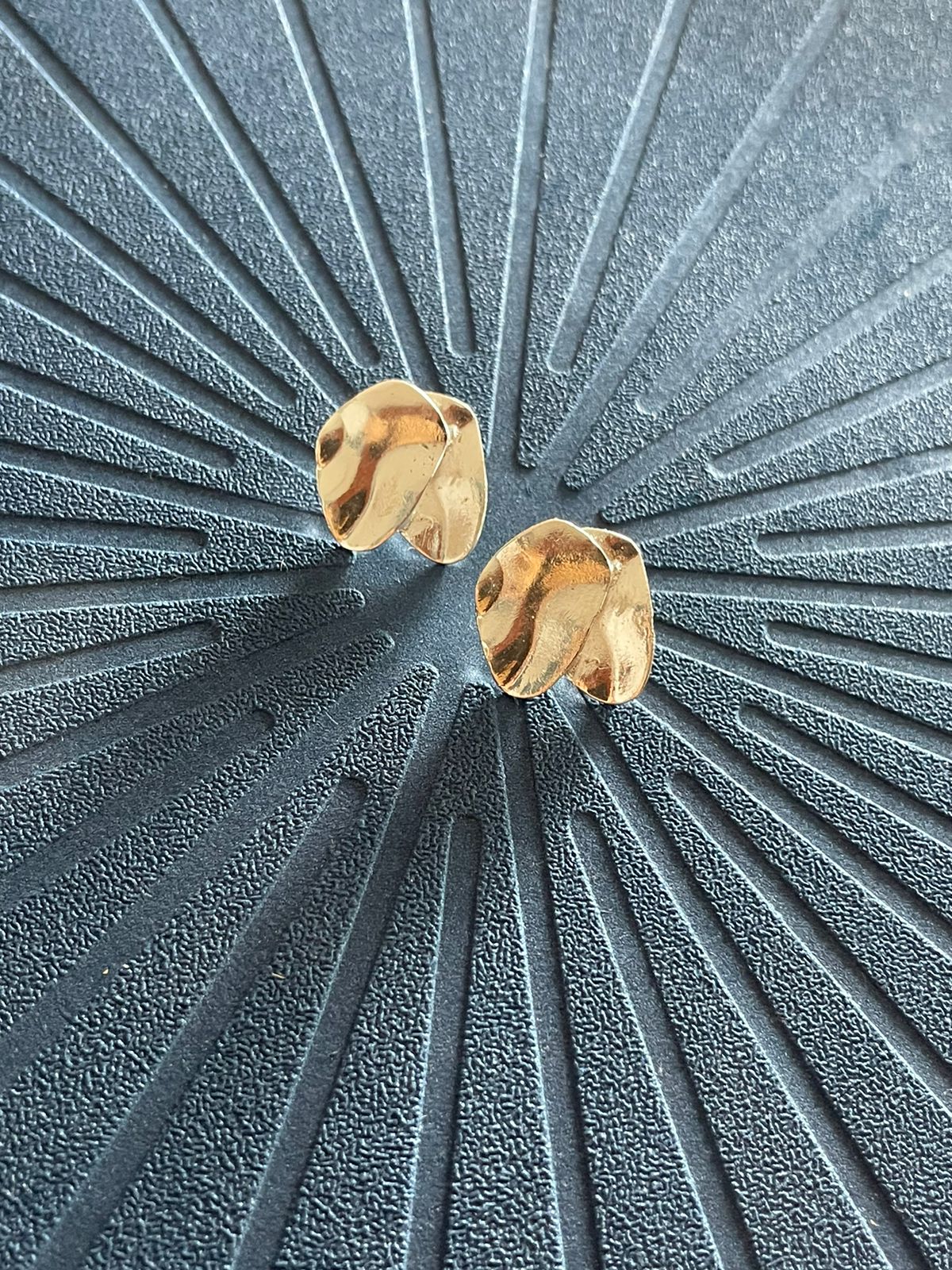 Crescent Moon Studs Silver