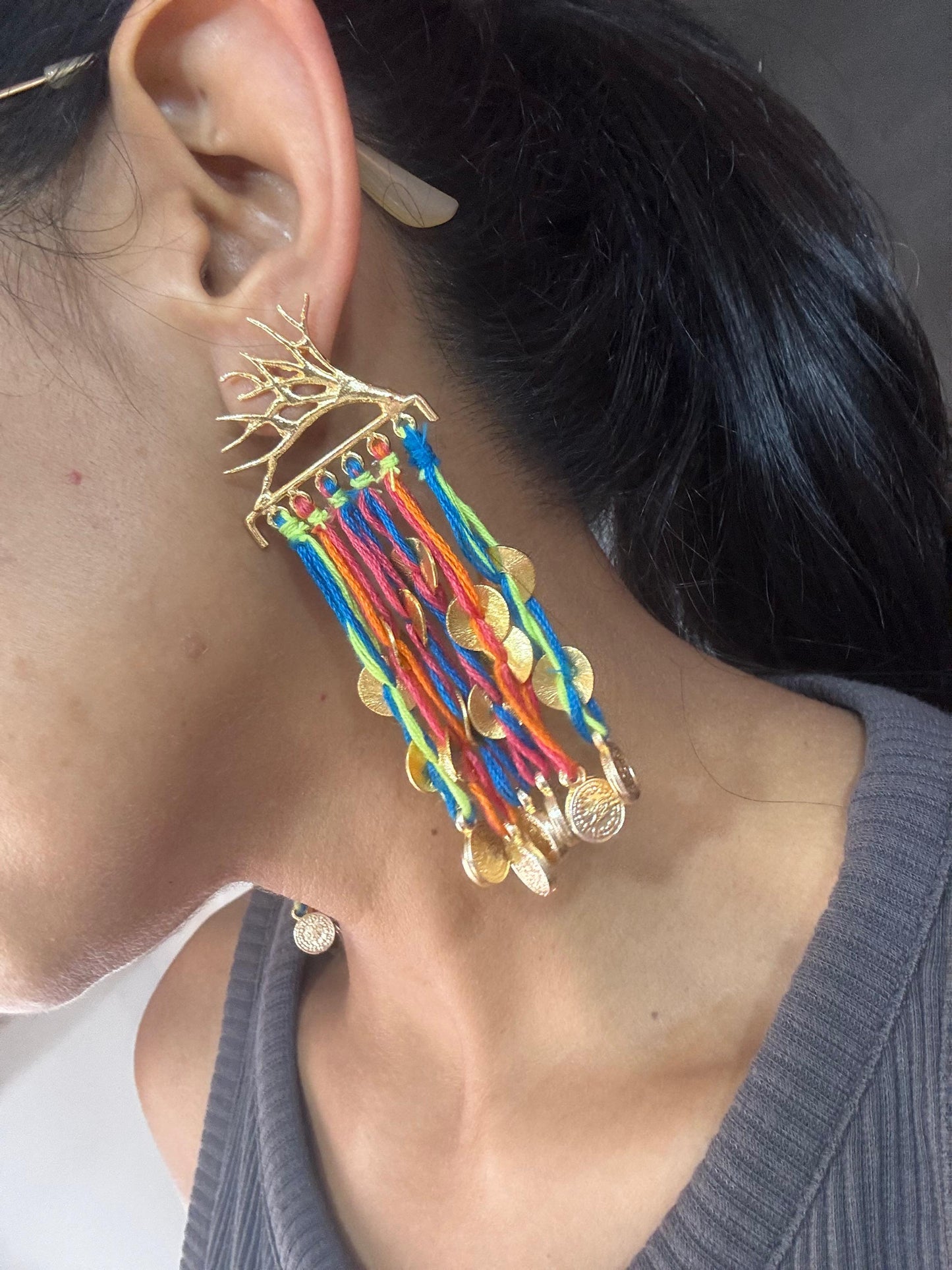 Colourful Roots Earrings