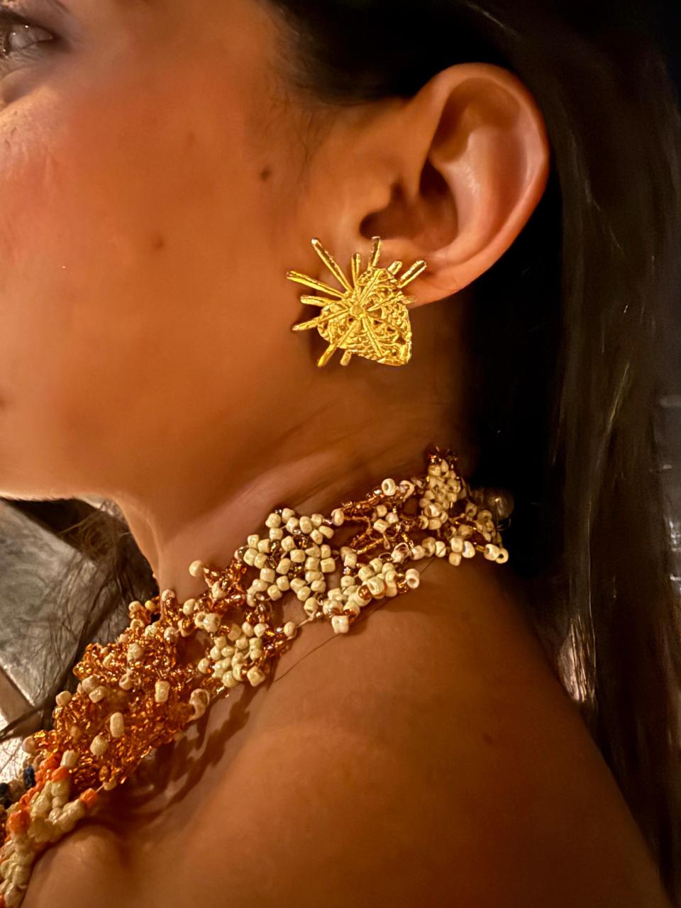 Gold Heart studs