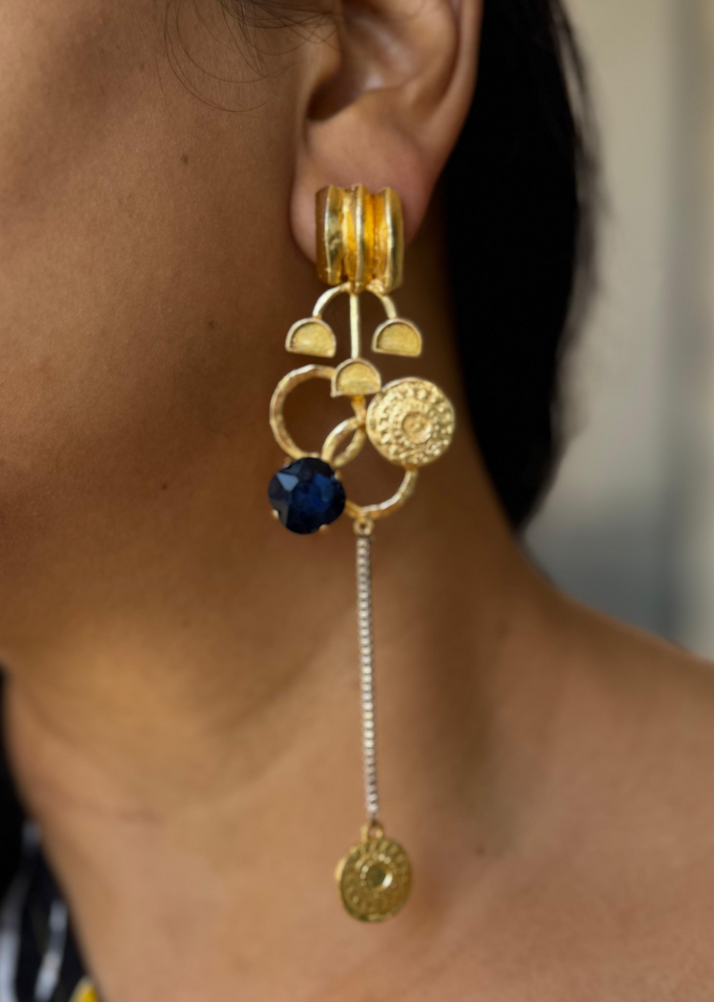 Ak Aqua Collage Earrings