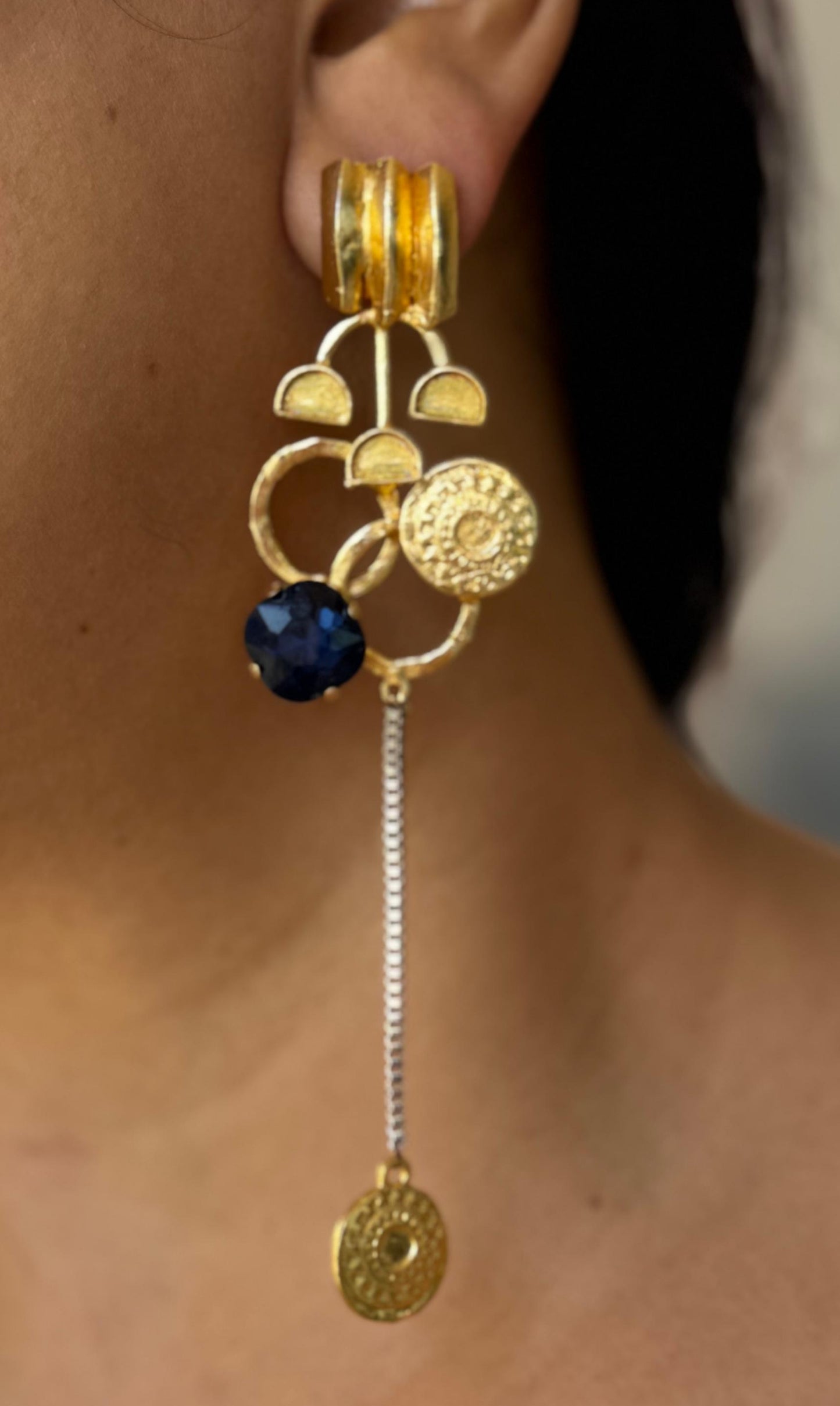 Ak Aqua Collage Earrings