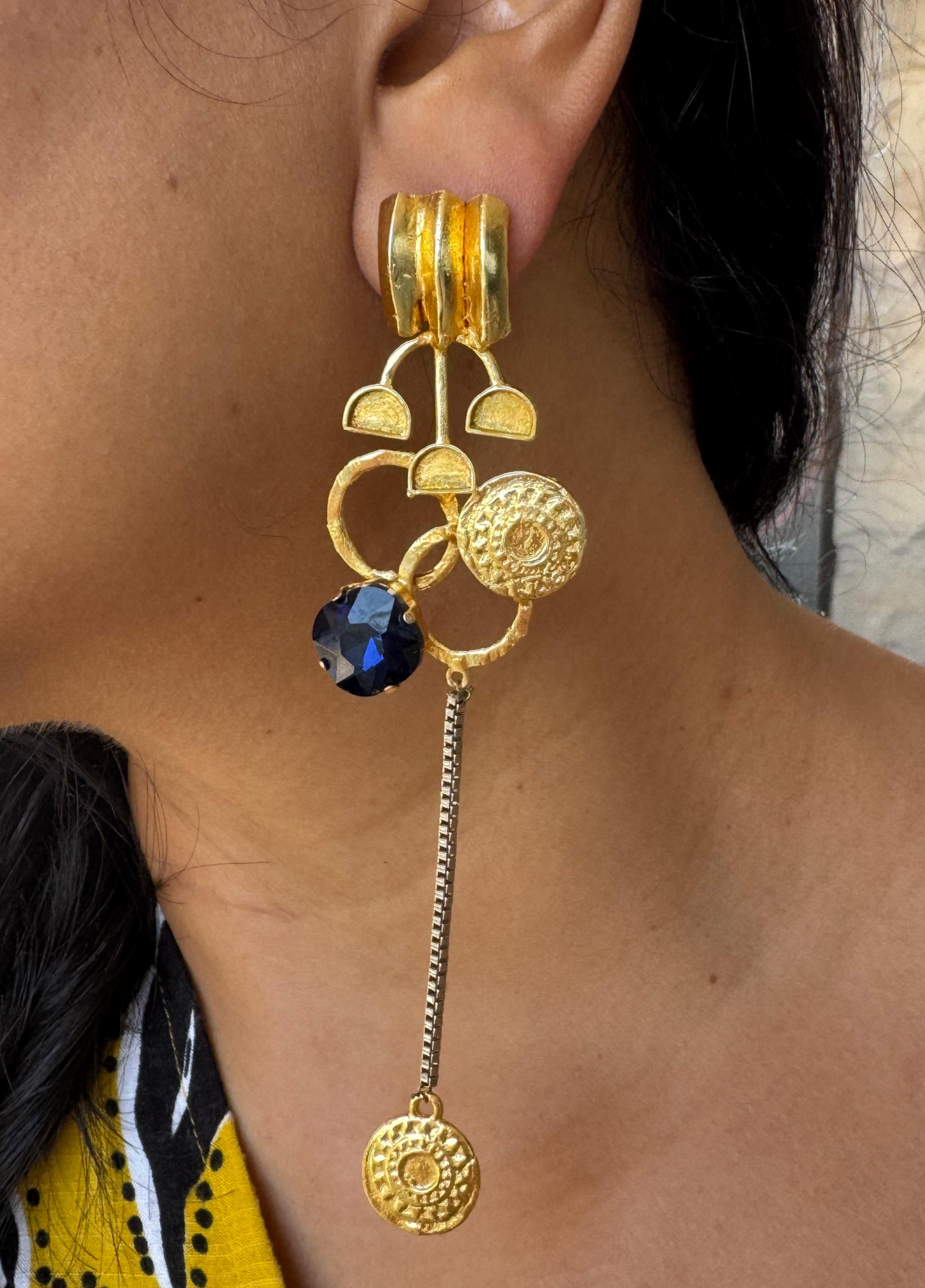 Ak Aqua Collage Earrings