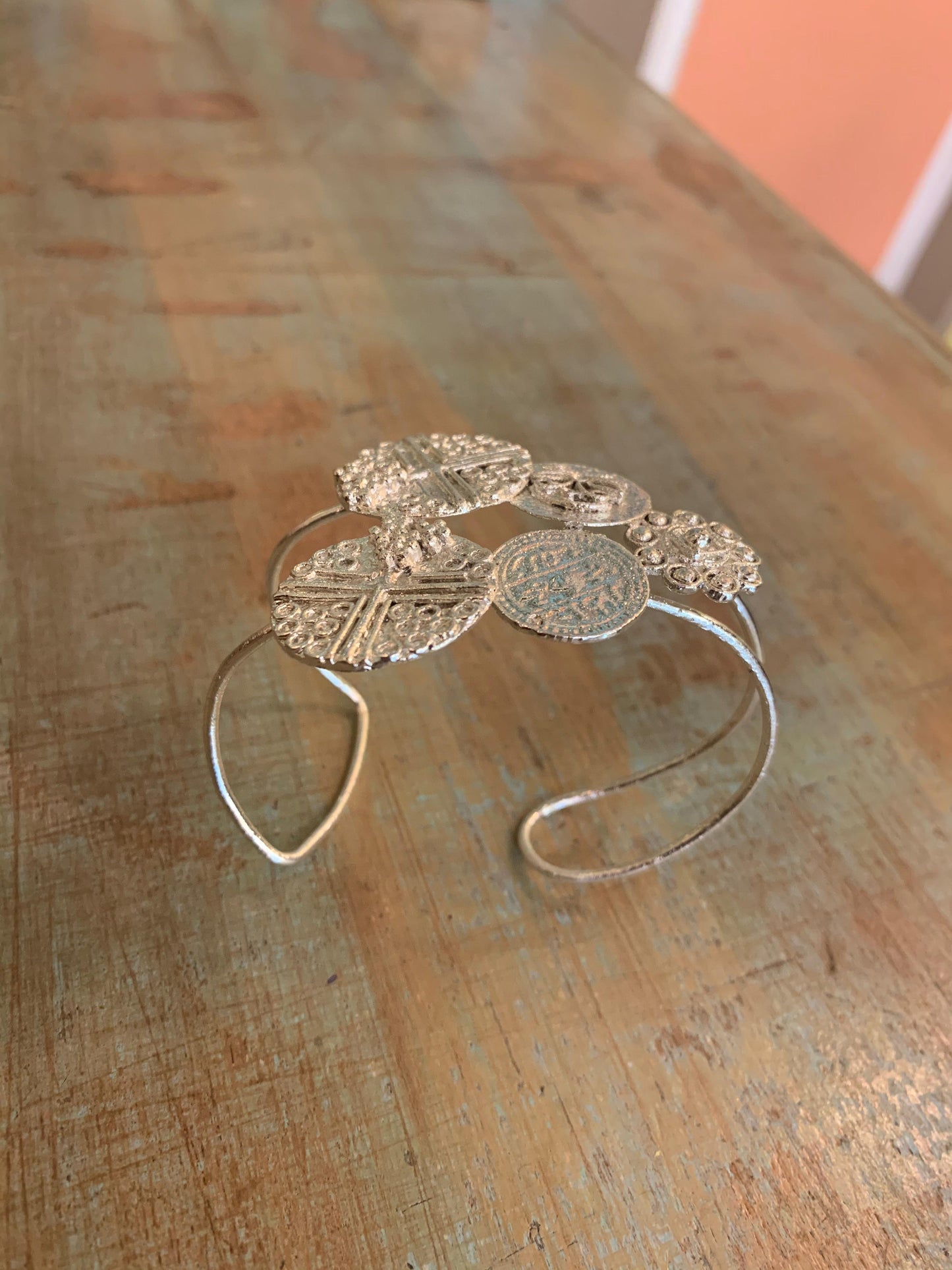 Silver Coin Bracelet