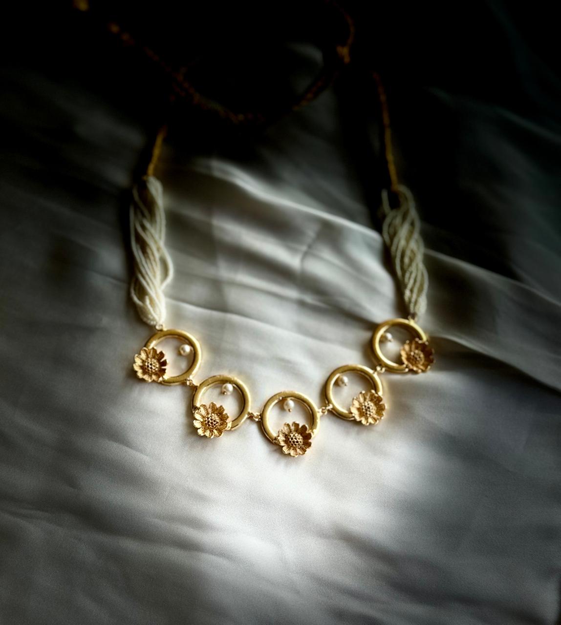 Auric Sunflower Choker