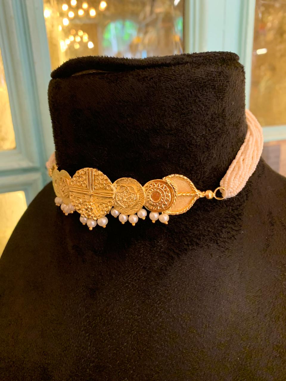 Gold Coin Choker