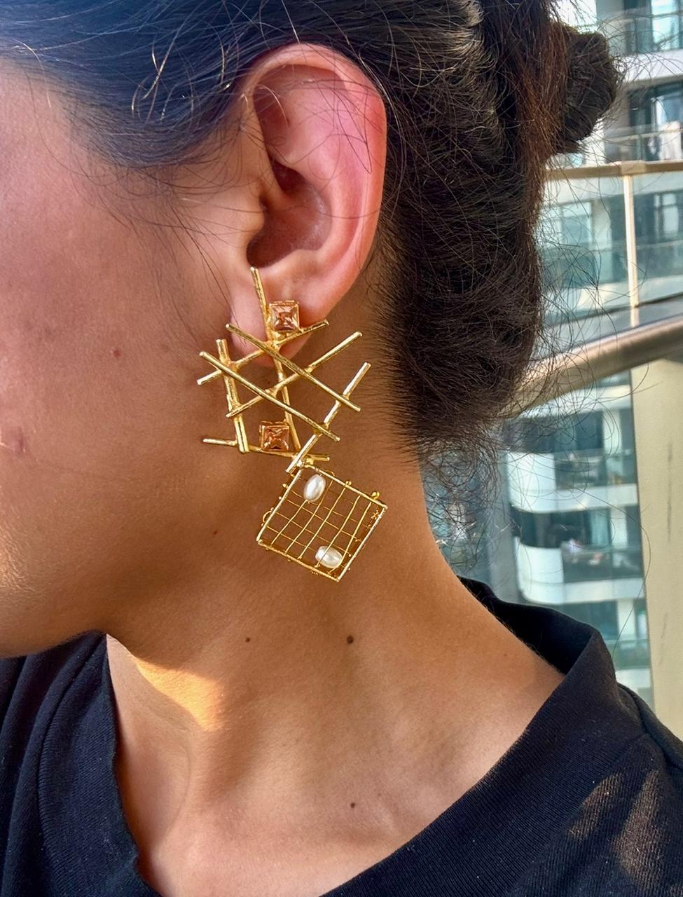 Zali Criss Cross Earrings
