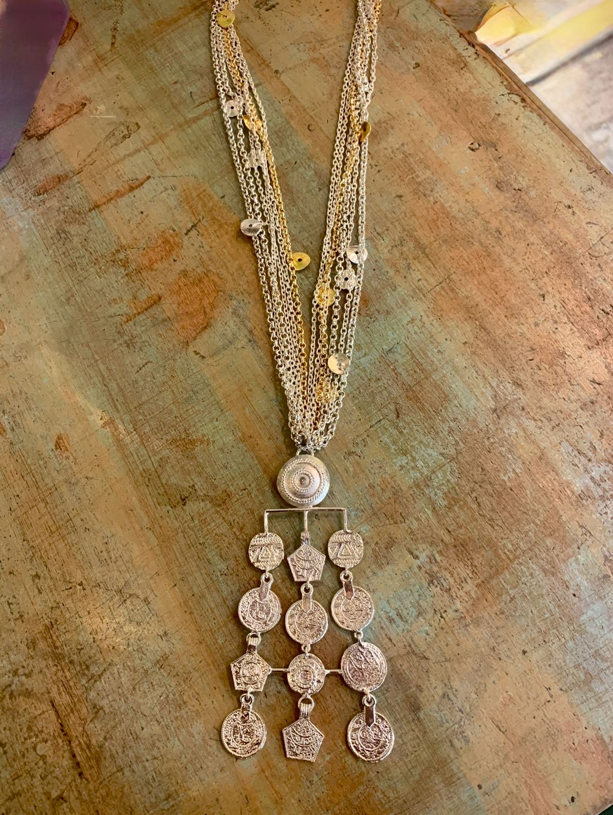 Cluster of Coins Necklace