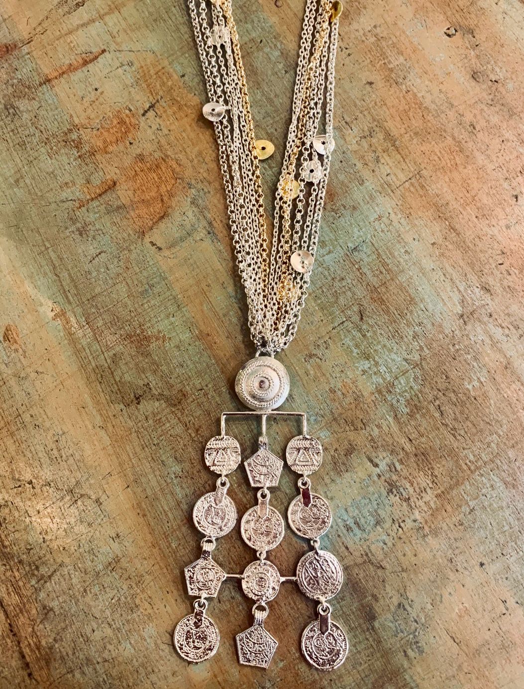 Cluster of Coins Necklace