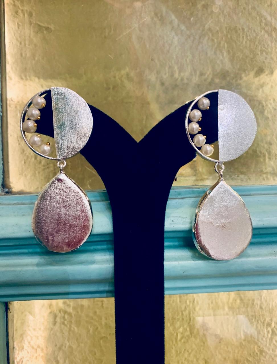 Half and Half Danglers