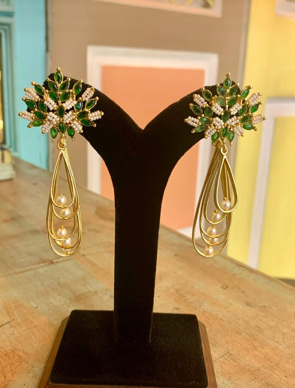 Emerald Drop Earrings