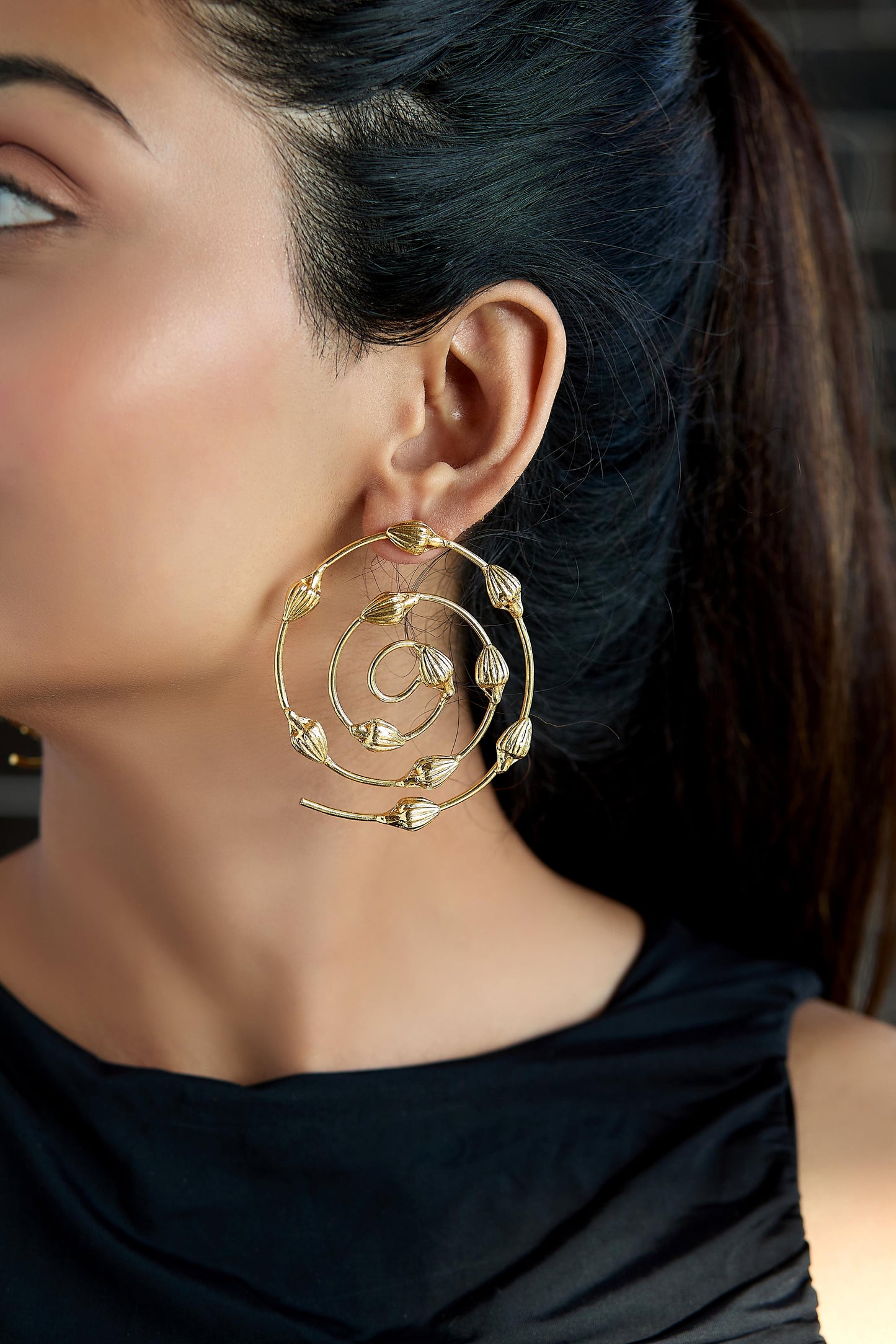Mogra Twirl Earrings
