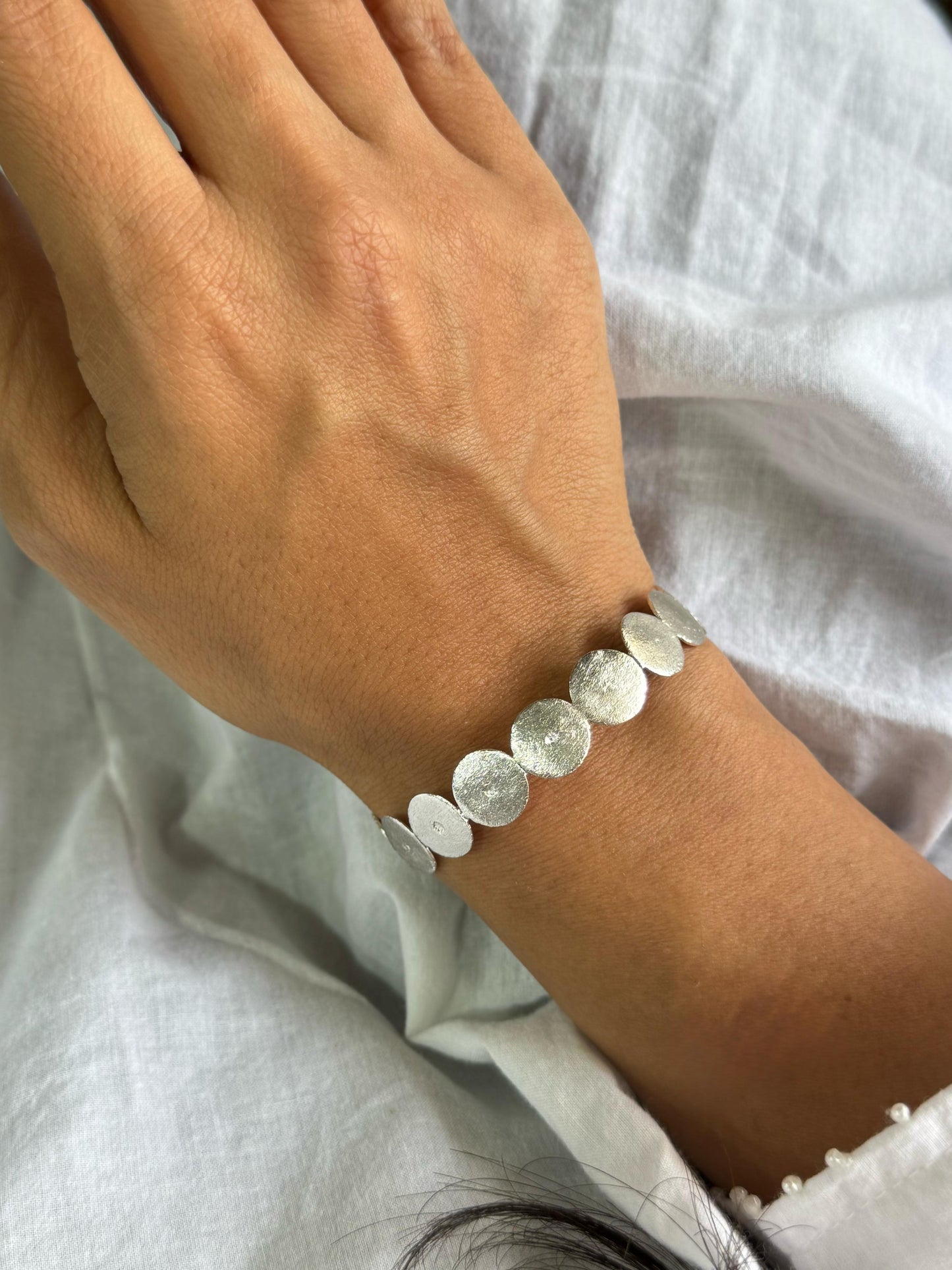 Circle Silver Bracelet
