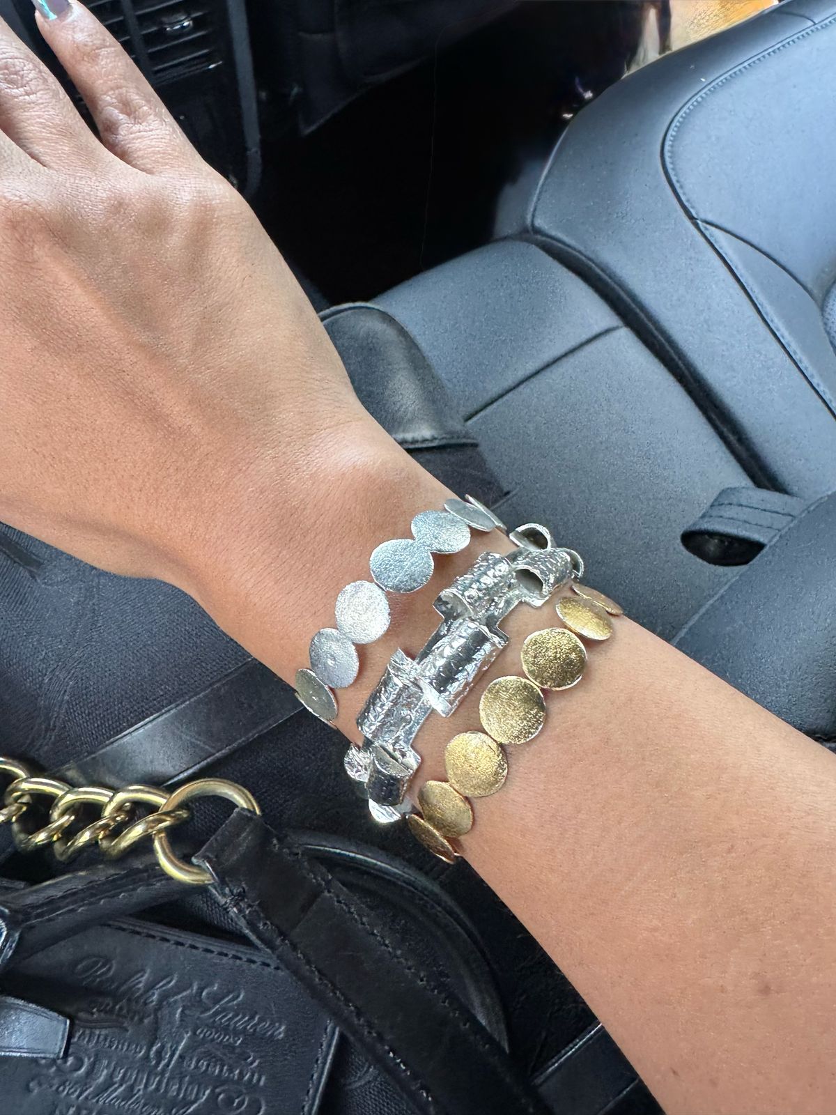 Circle Silver Bracelet