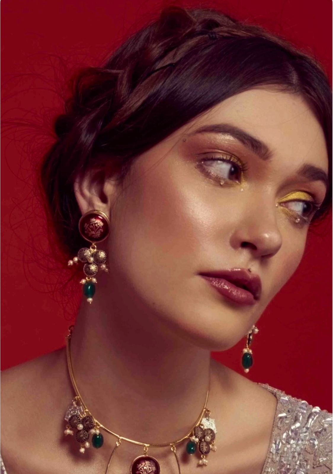 Antique Round Hasdi Earrings
