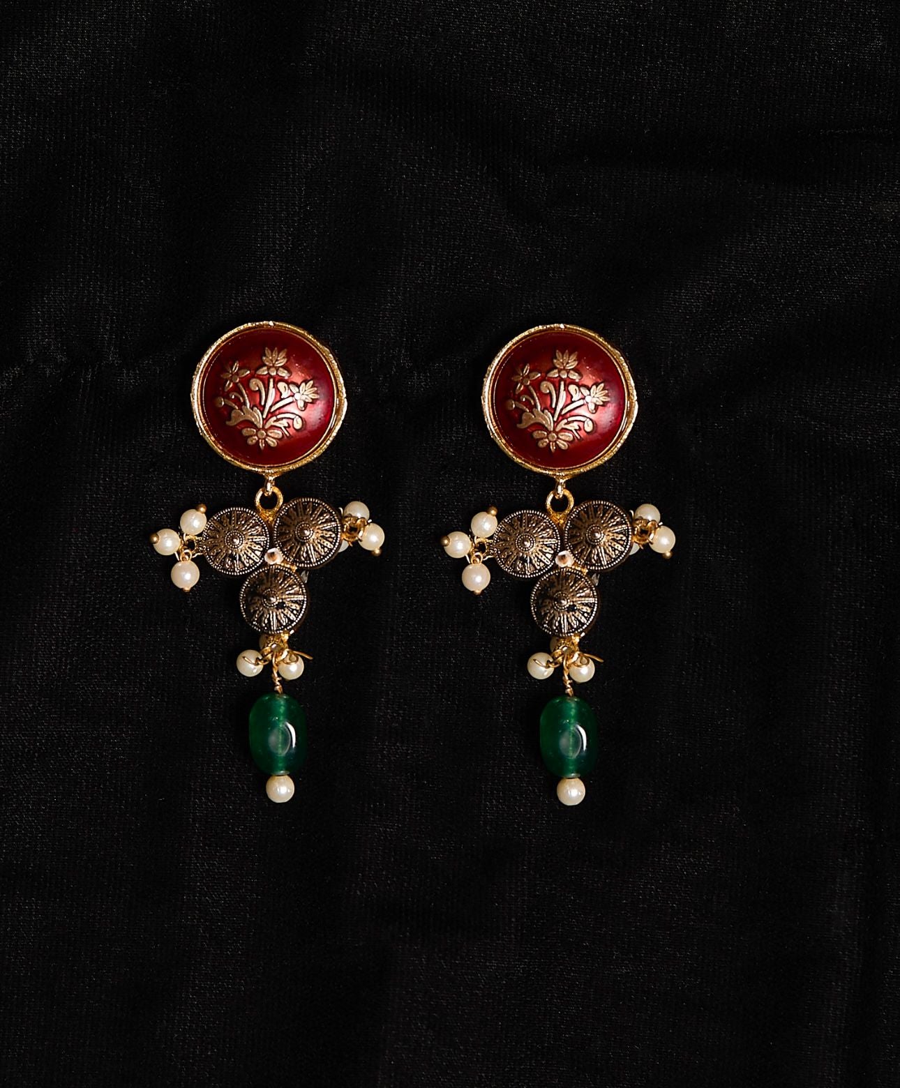 Antique Round Hasdi Earrings