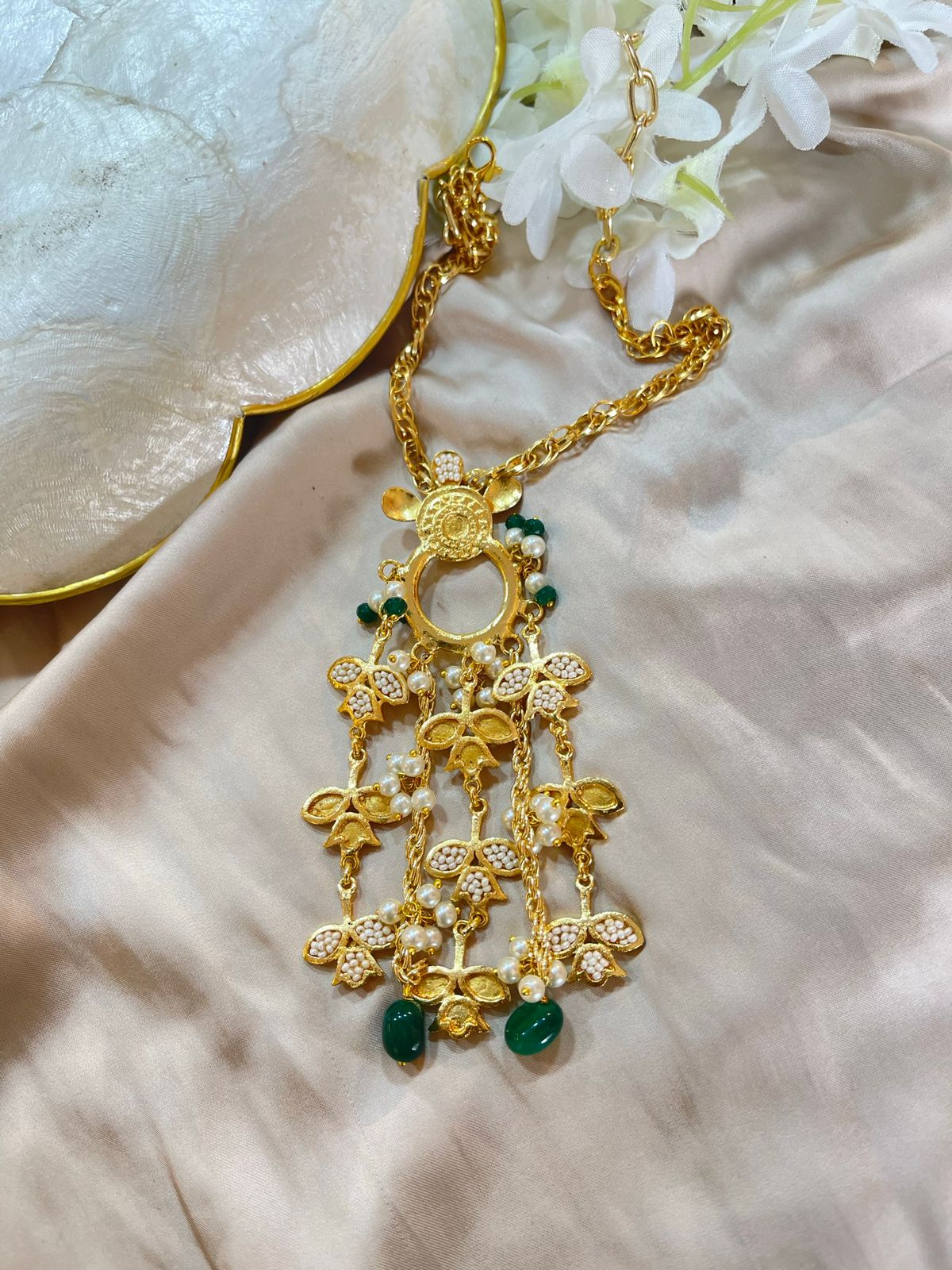Coin Leaf Neckpiece