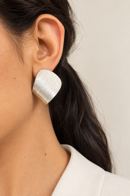 Flat Plate Silver Studs