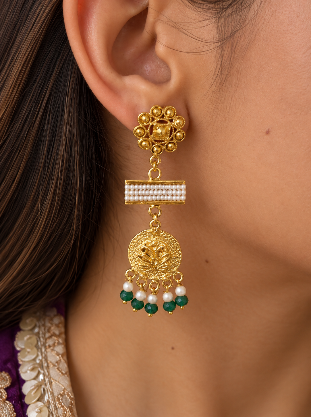 Mini coin Earrings