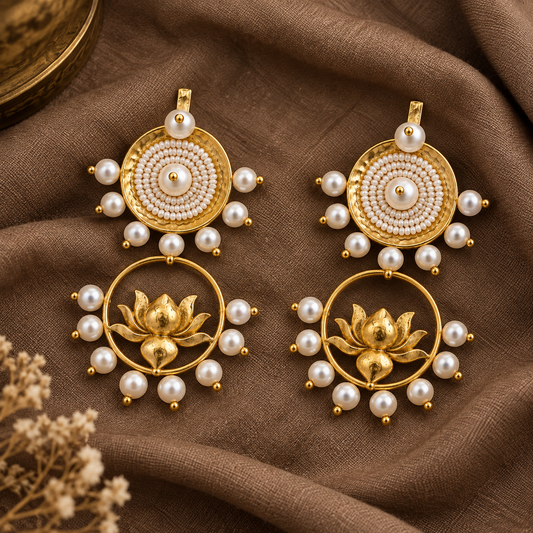 Lotus Vati Earrings