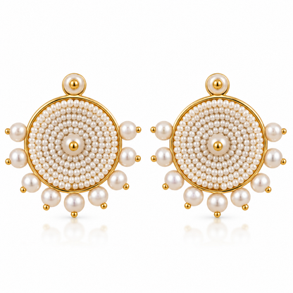 Pearl Aura Studs
