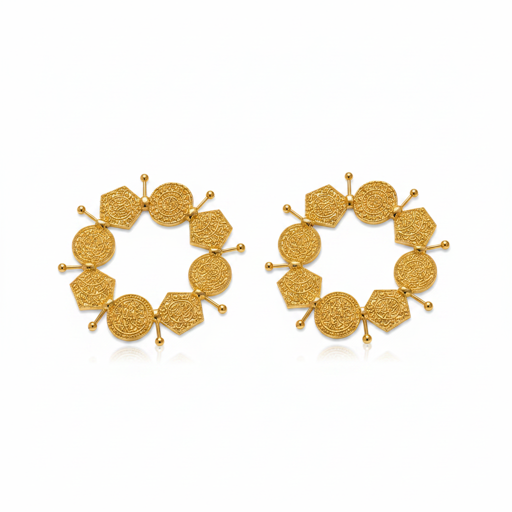 Round Coin Earrings