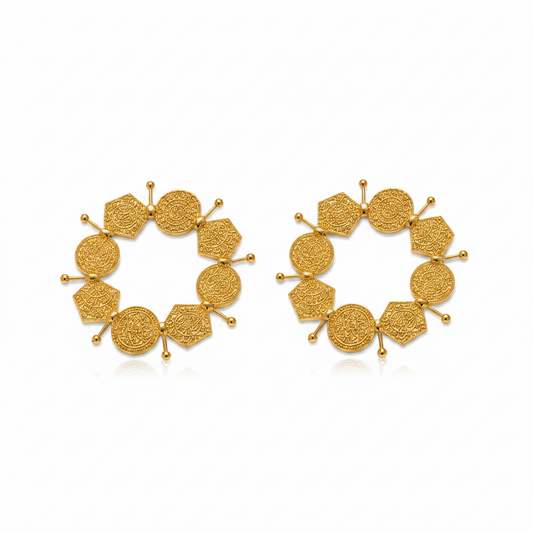 Round Coin Earrings