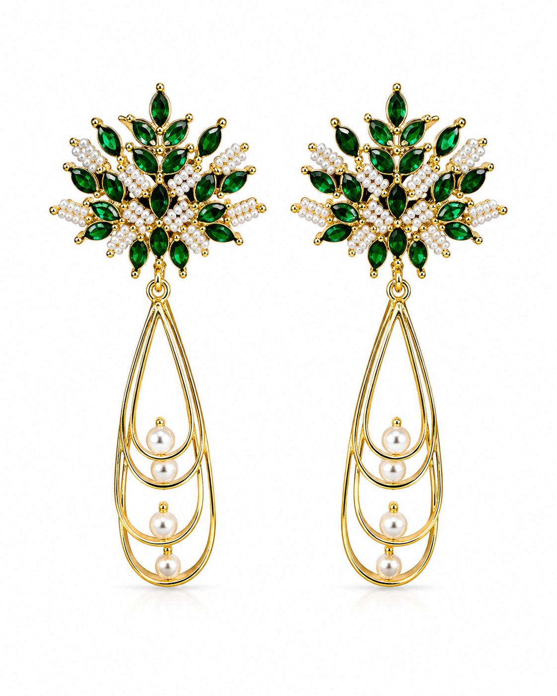 Emerald Drop Earrings