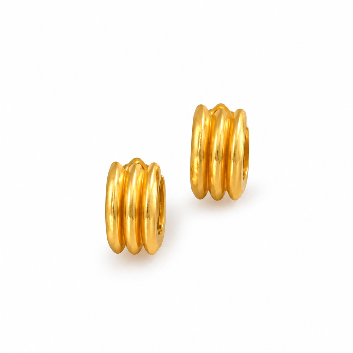 Semi Circle Hoop Gold