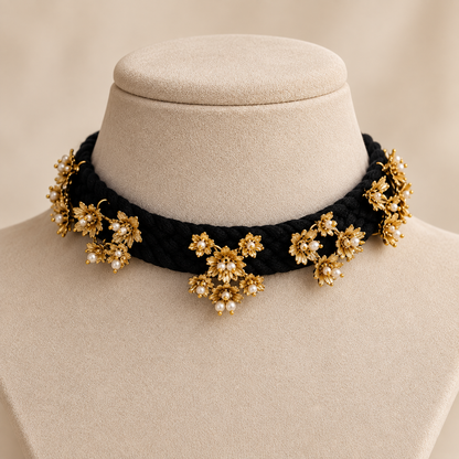Noir Marie Gold Choker