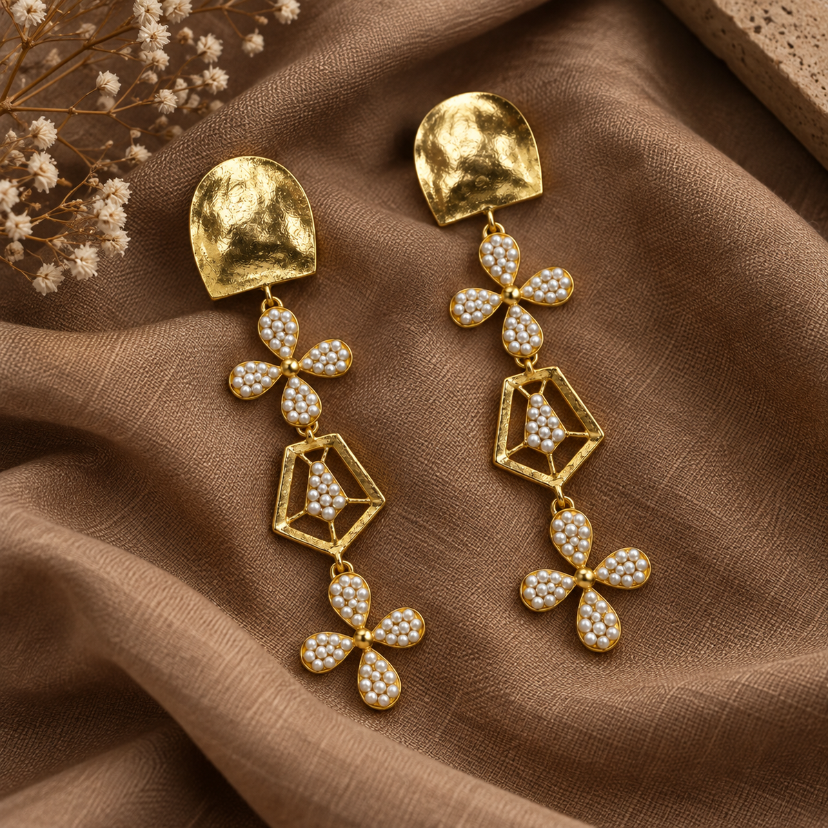 Flower Lantern Earrings