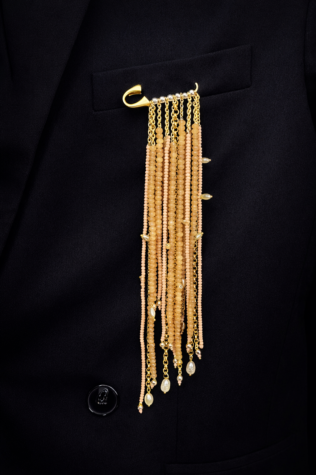 Blush Cascade Pin Brooch