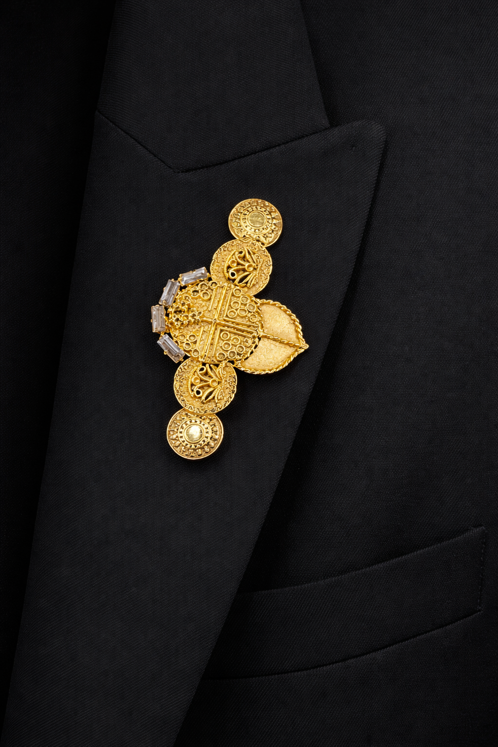 Coin Brooch