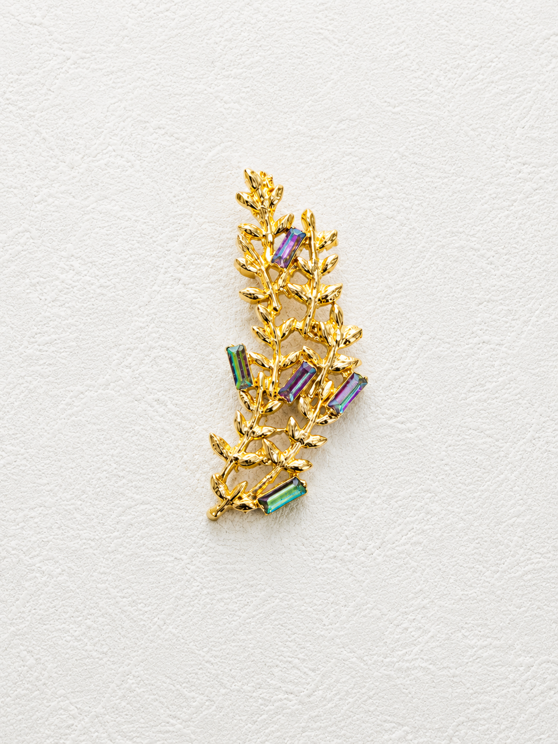Elongated Leaf Brooch