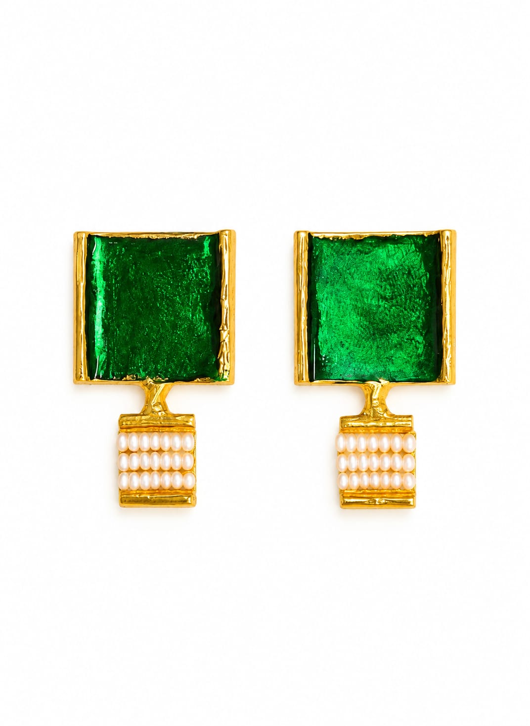 Emerald Quadrant Stud