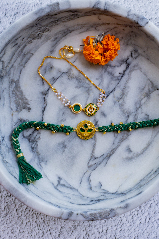 Emerald Vriksh  Rakhi Set
