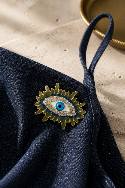 Evil Eye Brooch