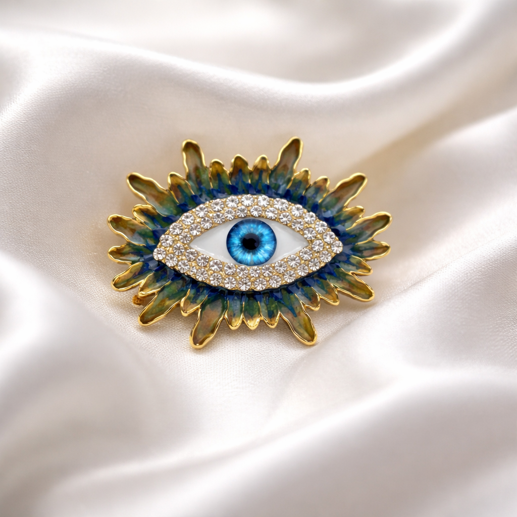 Evil Eye Brooch