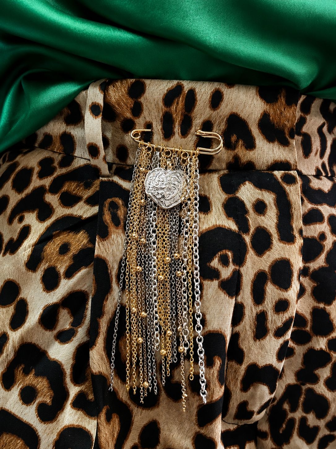 Flawless Silver Heart Pin