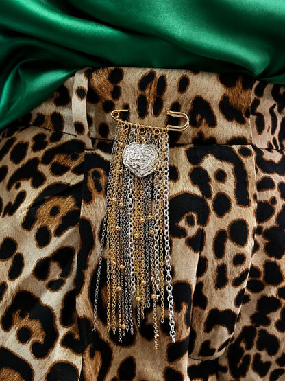 Flawless Silver Heart Pin