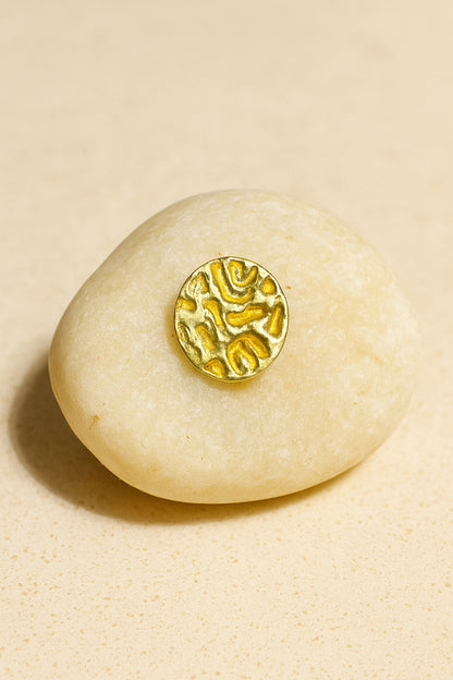 Handcrafted Artisan Metal Brooch