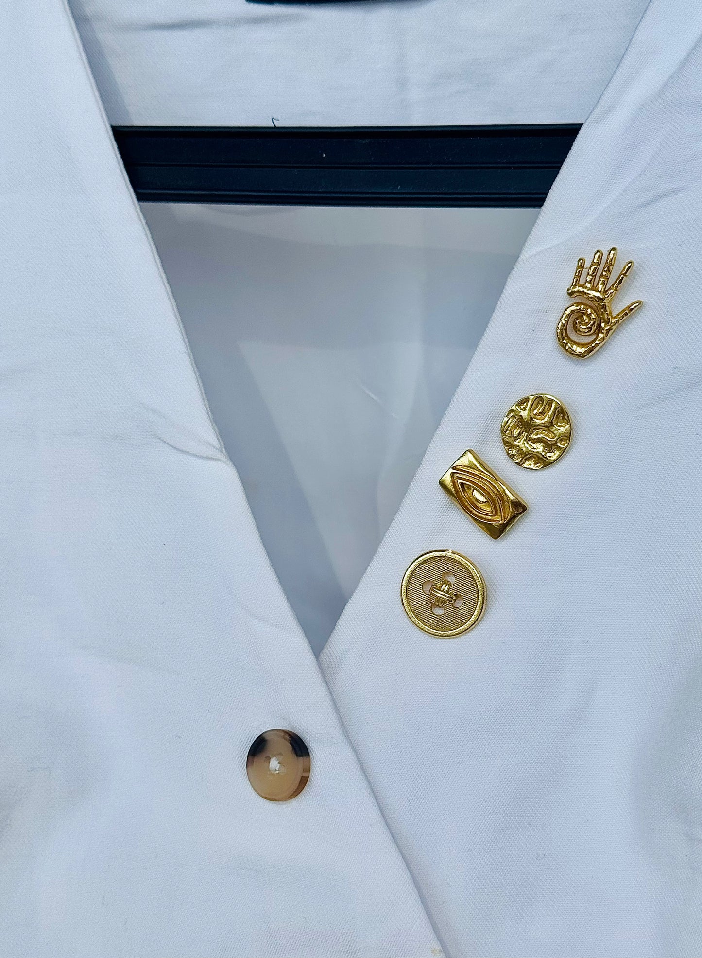 Handcrafted Artisan Metal Brooch